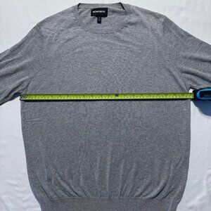 Bonobos Lightweight Cotton Crew Neck Sweater Men's Medium Slim Fit Gray